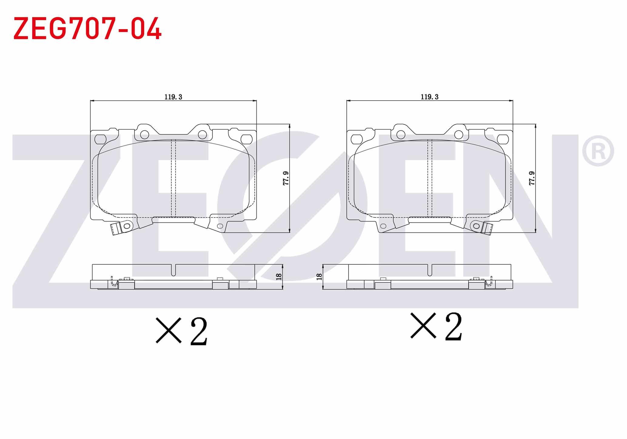 FREN BALATA ON TOYOTA LAND CRUISER 100 (UZJ100) 4.2 TD 1998-2007 / LAND CRUISER 100 (UZJ100) 4.7 1998-2007