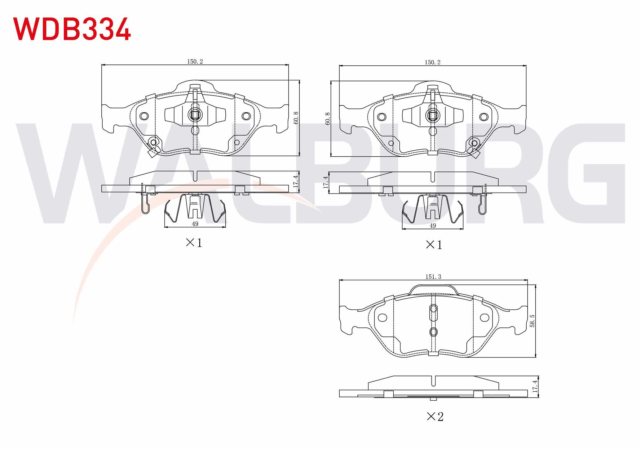 FREN BALATA ON TOYOTA YARIS (P9) 1.0 VVT-I 2006-2010/  YARIS (P9) 1.3 VVT-I 2006-2010 / YARIS (P9) 1.4 D-4D 2006-2010