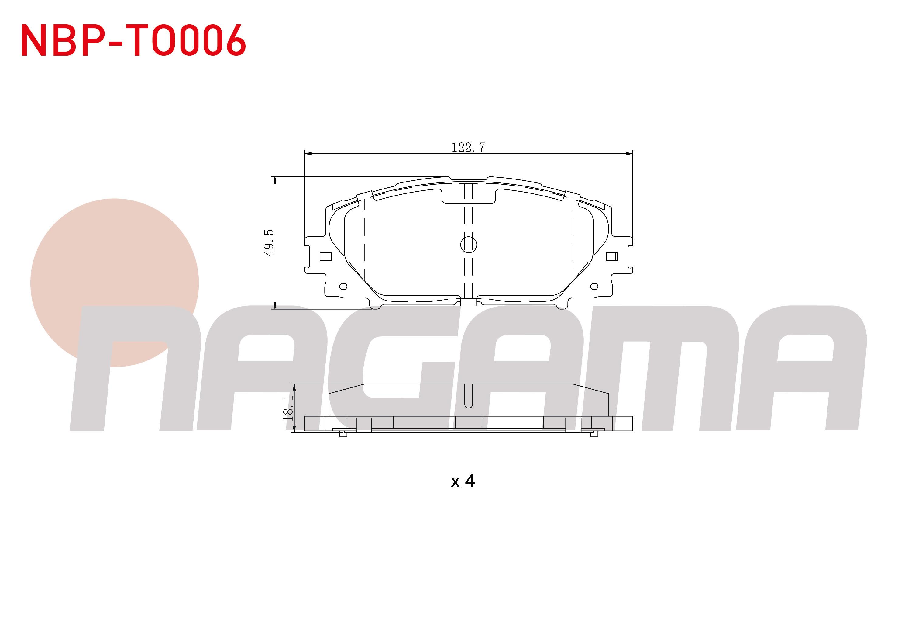 FREN BALATA ON TOYOTA YARIS (P9) 1.0 VVT-I 2006-2010 / YARIS (P9) 1.33 VVT-I 2006-2010