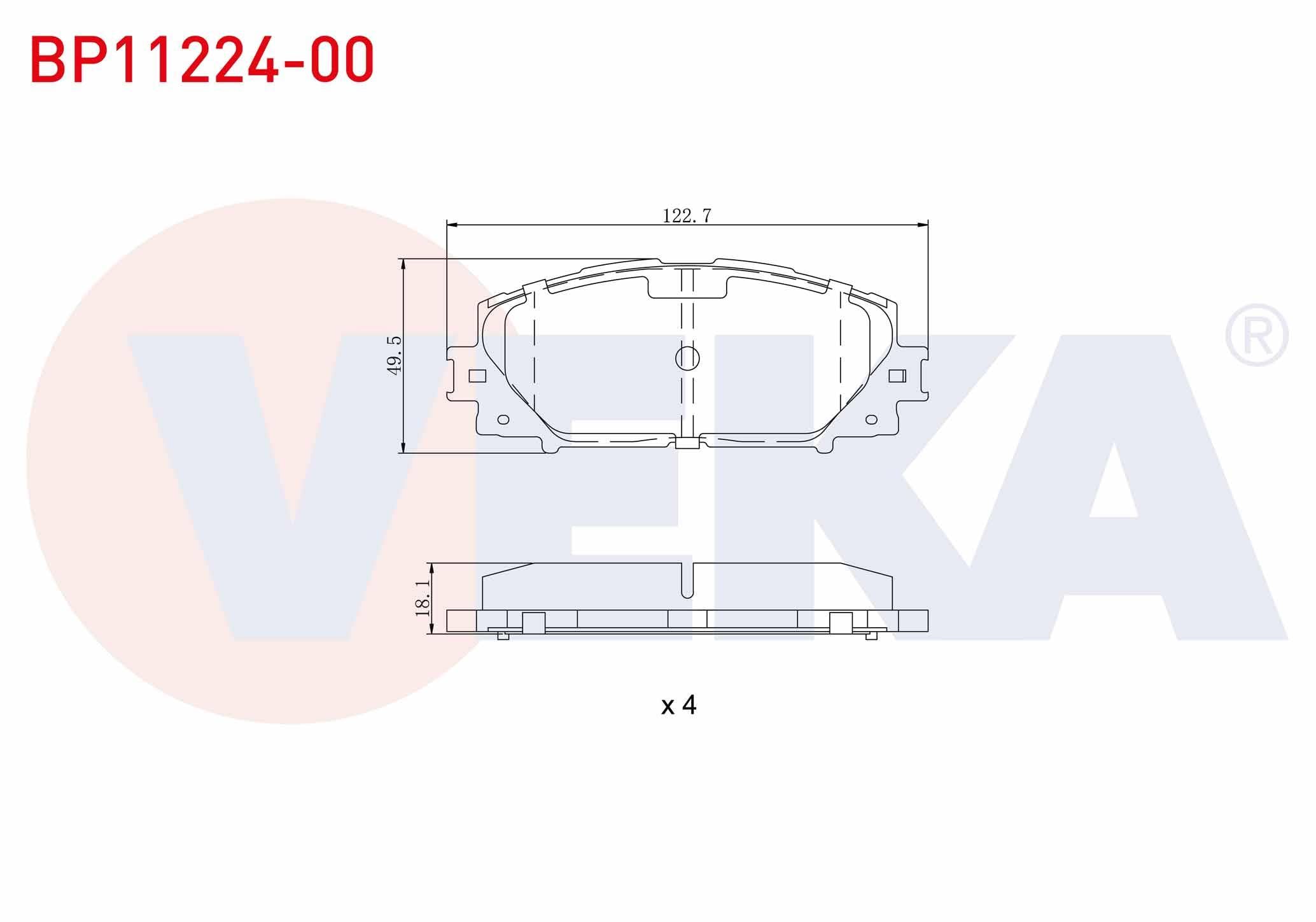 FREN BALATA ON TOYOTA YARIS (P9) 1.0 VVT-I 2006-2010 / YARIS (P9) 1.33 VVT-I 2006-2010
