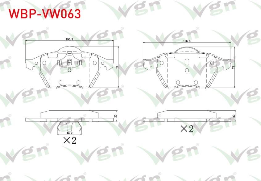 FREN BALATA ON VOLKSWAGEN SHARAN (7M8,7M9,7M6) 1.8 T 1995-2010 / SHARAN (7M8,7M9,7M6) 1.9 TDI 1995-2010