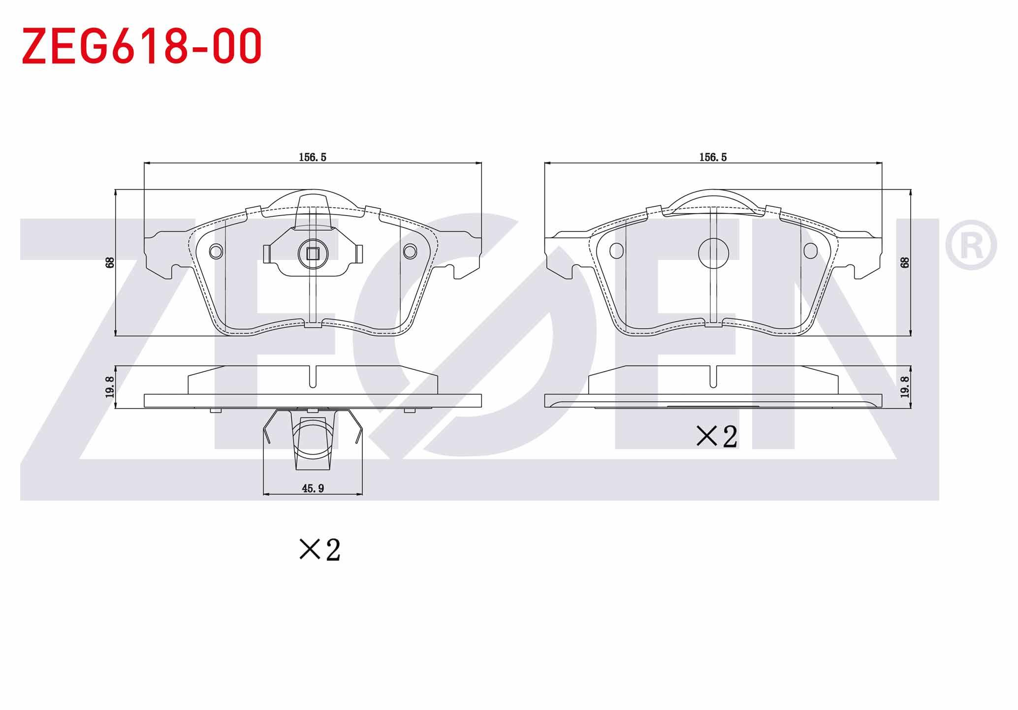 FREN BALATA ON VOLKSWAGEN TRANSPORTER IV (70XB,70XC,7DB,7DW) 2.5 TDI 1990-2003