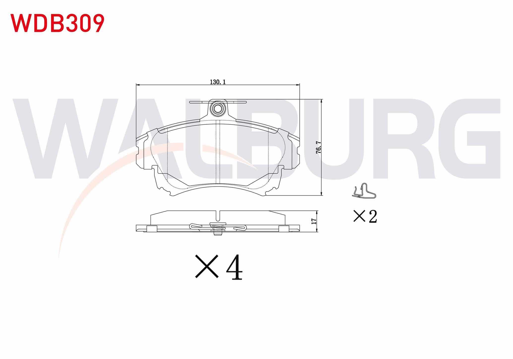 FREN BALATA ON VOLVO S40 I 1.6i 16v 1995-2003/ 1.8i 16v 1995-2003/ 1.9 TD 1995-2003/ MITSUBISHI CARISMA 1.9 DID 1995-2006/ COLT VI 1.3 15 JANT 2002-2012/ COLT VI 1.5 15 JANT 2002-2012