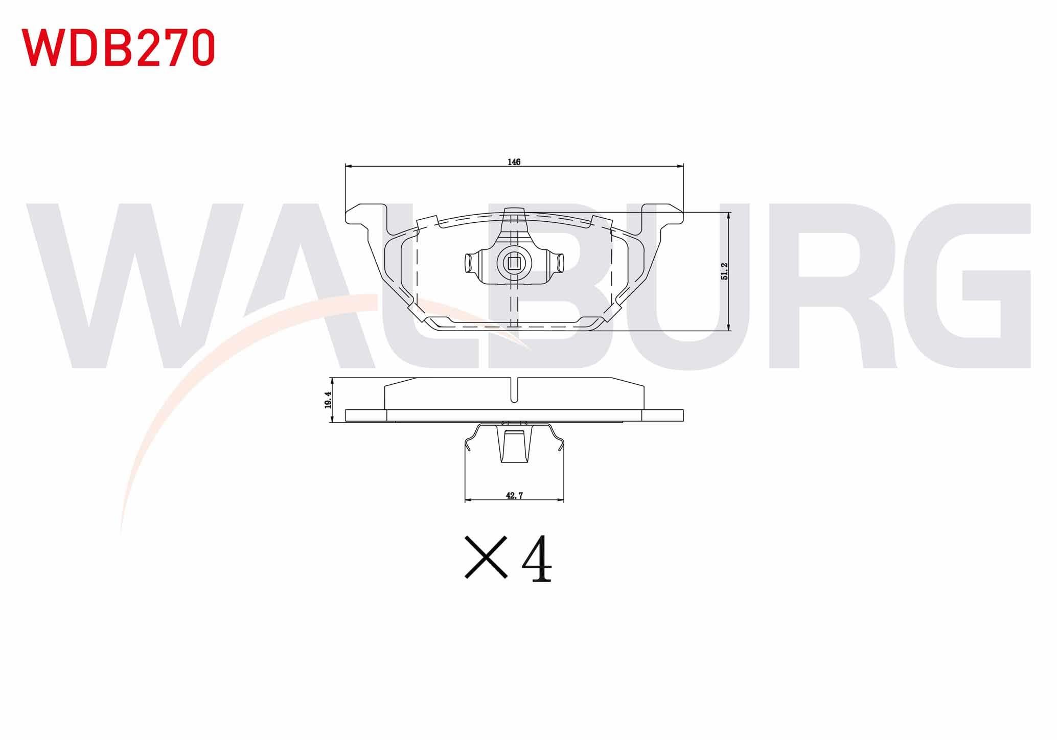 FREN BALATA ON VW GOLF IV 1.4i 16v 1997-2005/ GOLF IV 1.6i 16v 1997-2005/ CADDY II 1.9 TDI 1995-2004/ CADDY II 1.9 SDI 1995-2004/ LEON 1.9 TDI 1999-2006/ IBIZA IV 1.4 TDI 2002-2009/ A1 1.4 TFSI 2010-