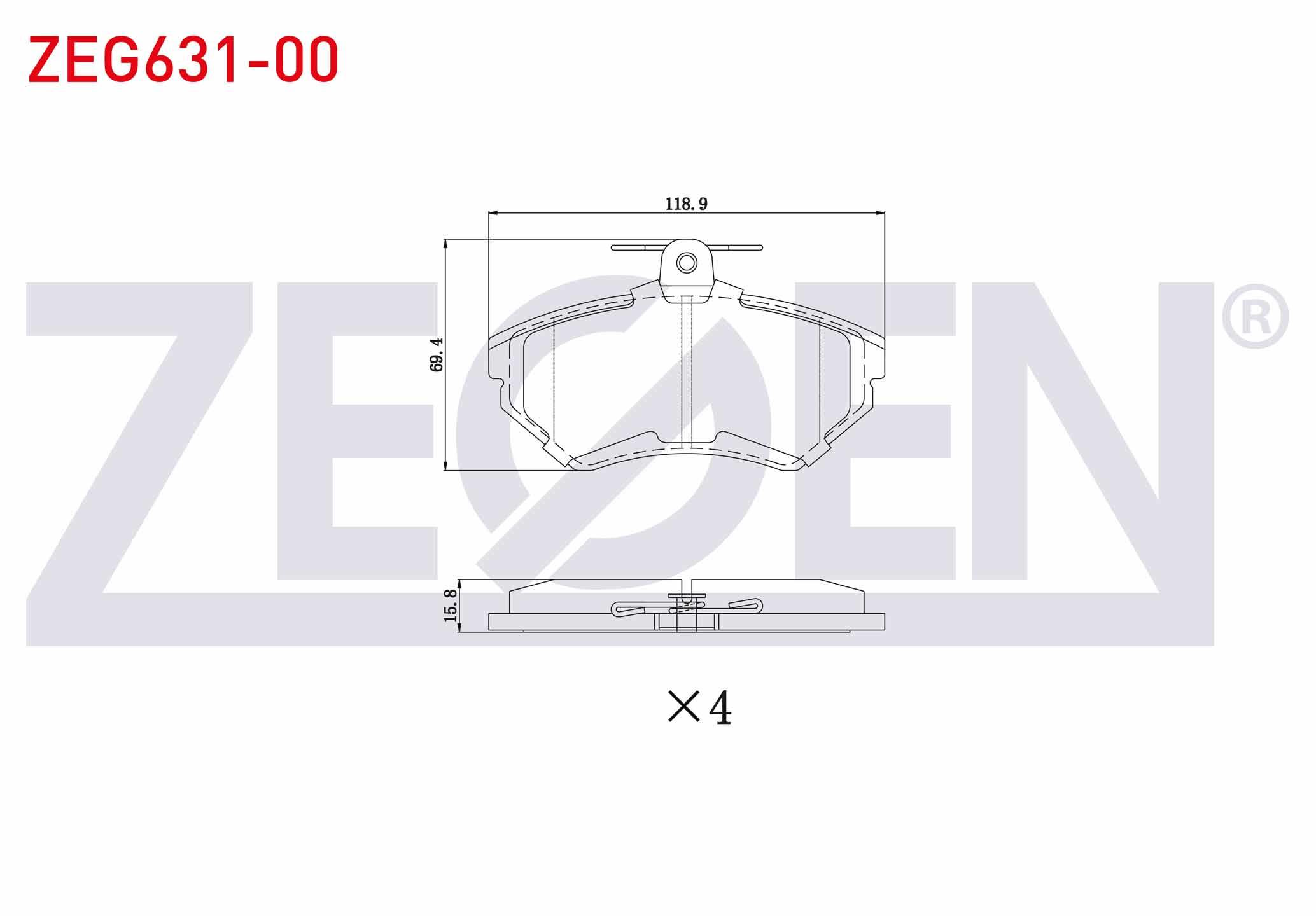 FREN BALATA ON VW GOLF IV 1.8 1997-2005/ GOLF III 1.6i 1991-1999/ GOLF III 1.4i 1991-1999/ PASSAT 1.9 TDI 1988-1997/ POLO 1.4 1995-2001/ CORDOBA 1.4 TDI 1999-2002/ IBIZA II (6K1) 1.9 TDI 1993-2002