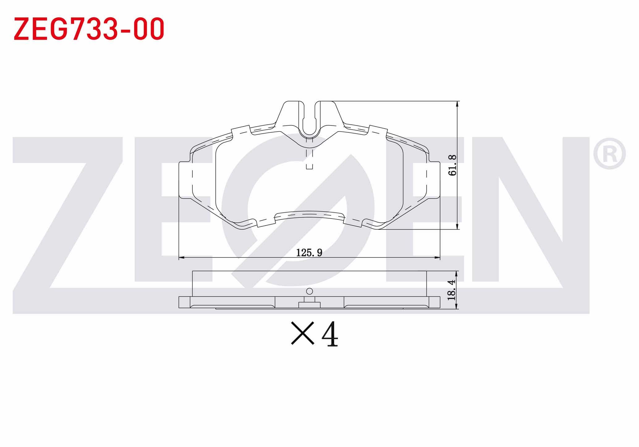 FREN BALATASI ARKA LT 35 - SPRINTER 1996-2001 KULAKSIZ / MERCEDES G SERI W463 2001> 2D0698451B 3804 WBP-VW014