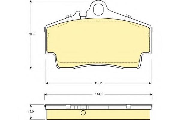 FREN BALATASI ARKA PORSCHE 911-CAYMEN-BOXSTER 1996> 16,2mm /21792 -98735293900-99635293000-99635293003