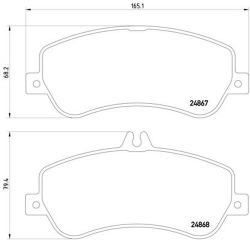 FREN BALATASI ÖN  204-GLK  2007-