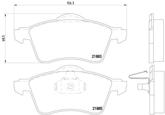 FREN BALATASI ÖN-FİŞSİZ ACV T4 2.5TDİ
