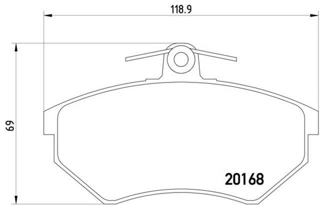 FREN BALATASI ÖN-FİŞSİZ AFT-1Y POLO CLASSİC - CADDY 2 1.6-1.9TDİ