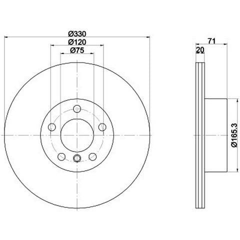 FREN DİSK AYNASI ARKA 2.8Xİ/D-3.5Xİ F25-26