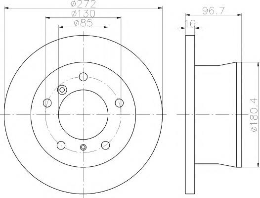 FREN DISK AYNASI ARKA 2D0615601D SPRINTER-LT (2D0615601A)