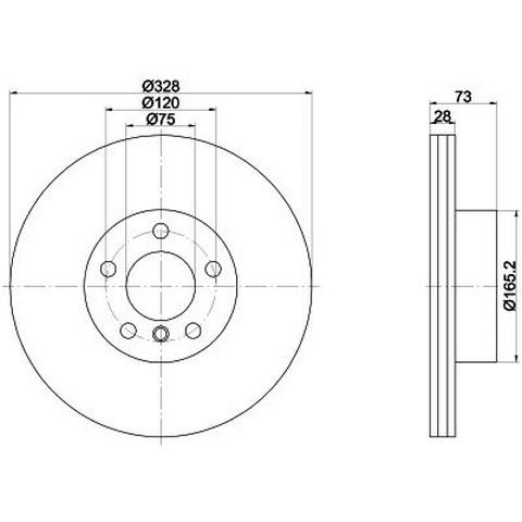FREN DİSK AYNASI ÖN 2.0Xİ/D-2.8Xİ-3.3XD F25-26