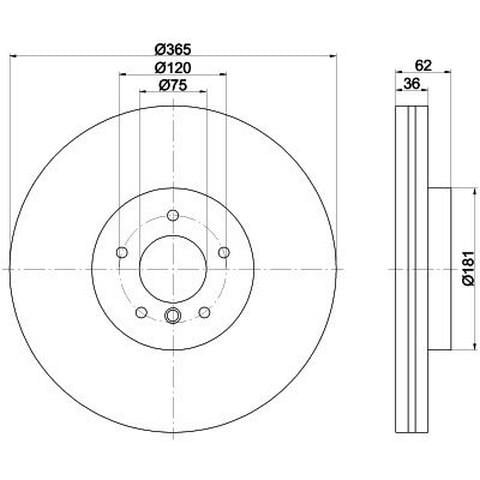 FREN DİSK AYNASI ÖN 3.5İ/D-4.0İ-4.4İ-5.0İ E70-71-F15-16
