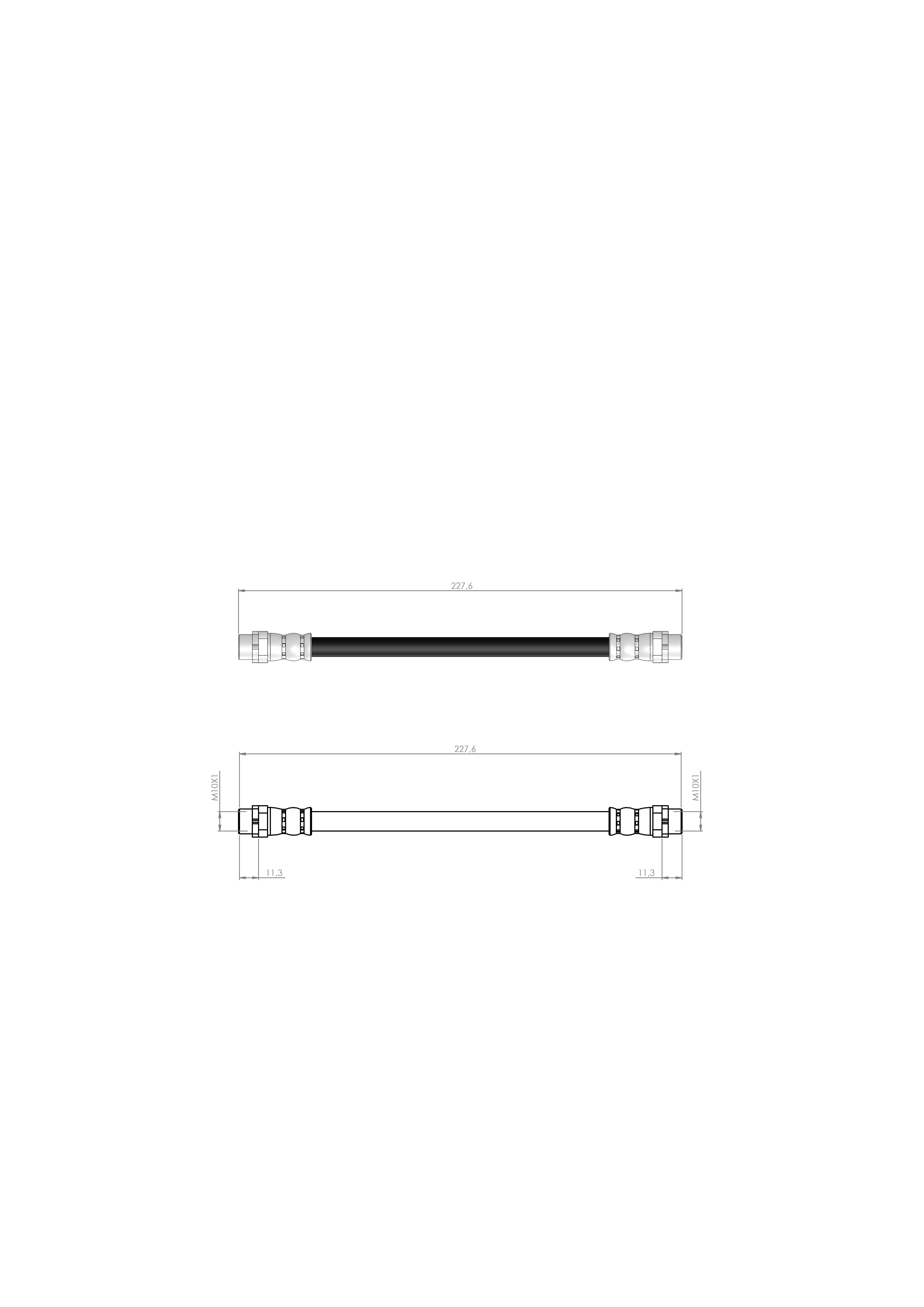FREN HORTUMU ARKA  SOL BMW X5 E70 - X5 F15 , F85 X6 E71-E72- F16-F86 34326788439 - 34326853745 - 34306887453