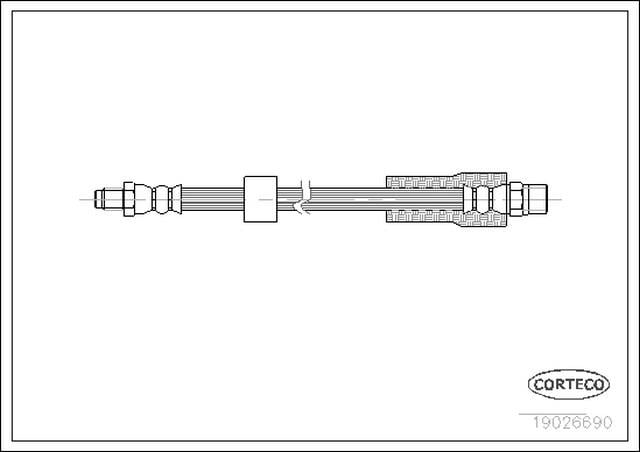 FREN HORTUMU ARKA 275MM E38