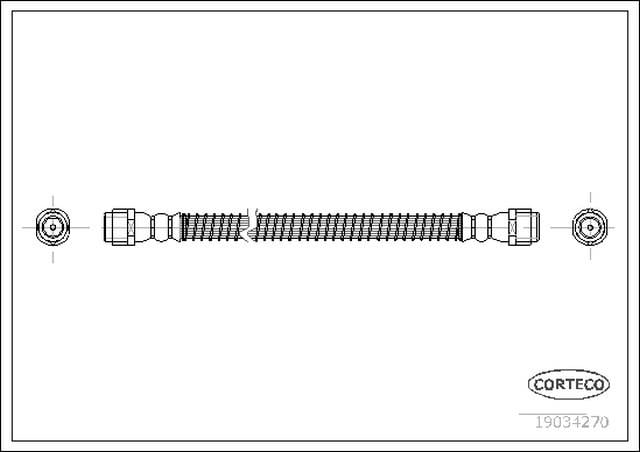 FREN HORTUMU ARKA 425 MM TOUAREG