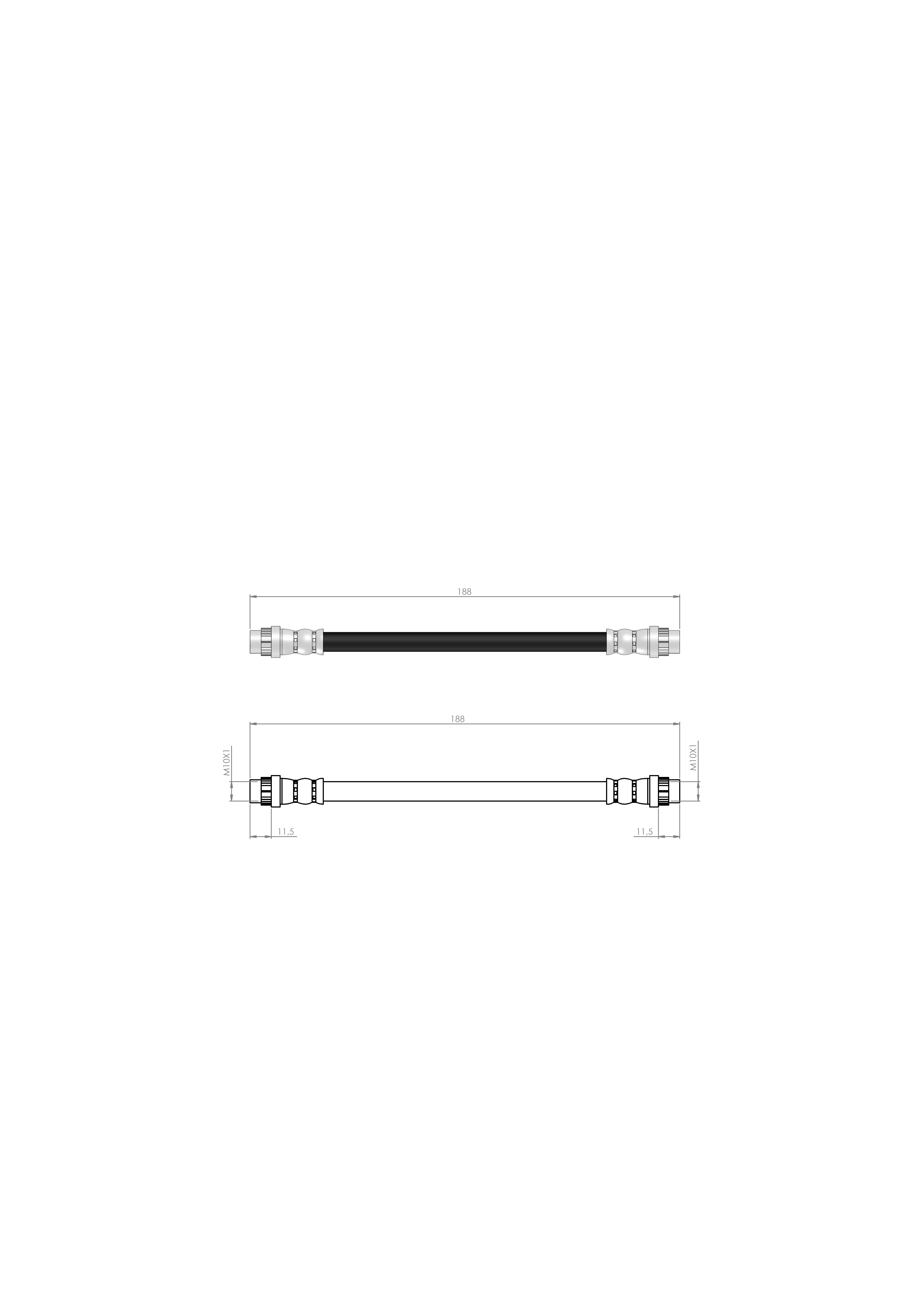 FREN HORTUMU ARKA CLIO II - SYMBOL I -II- C3 II 98/-7700416273