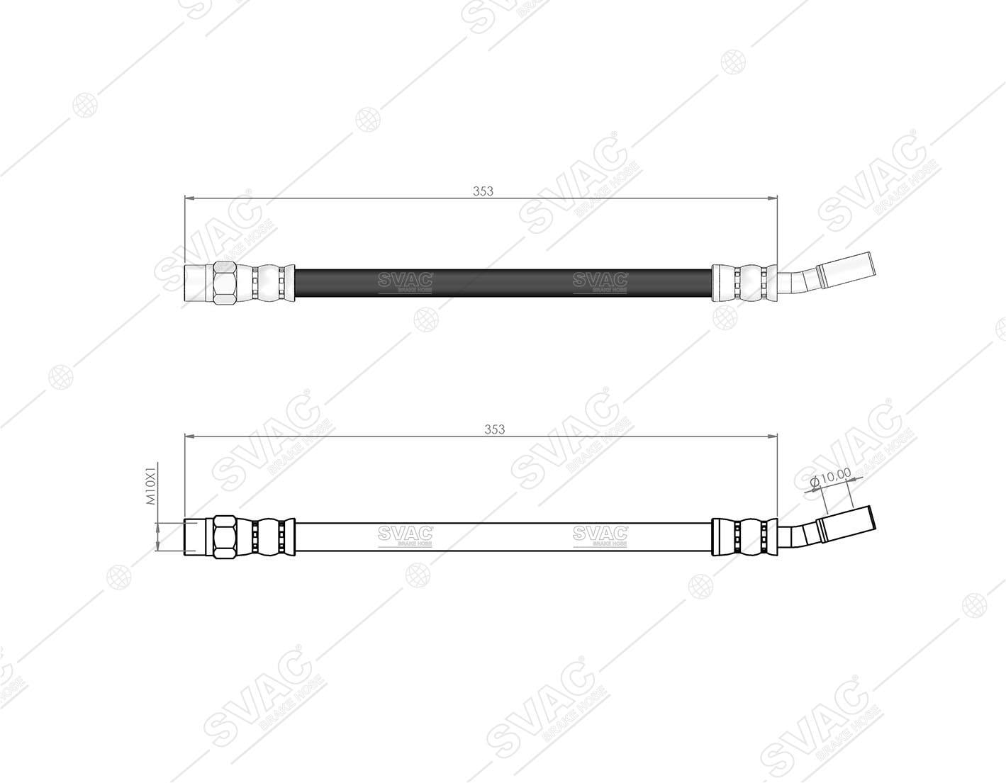FREN HORTUMU ARKA MERC. C SERIE  W205 - C205-AMG C63 - AMG C63 S 2013/-A0014204548