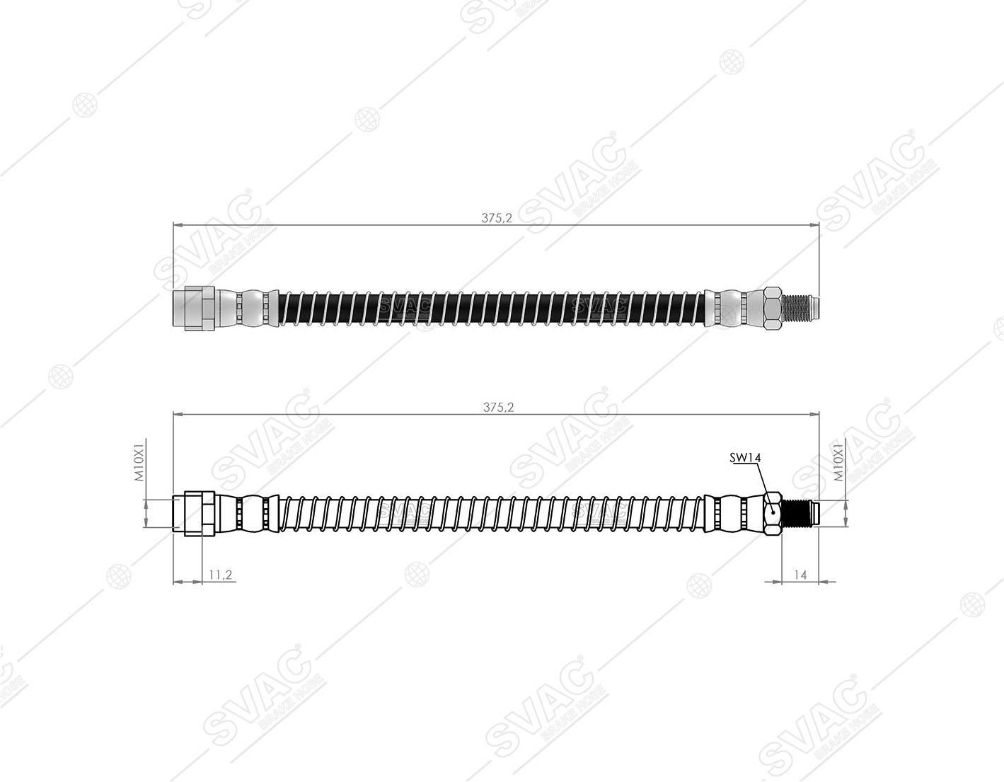FREN HORTUMU ARKA MERC. S SERIE W221-W222-X222-C216 05 - 13  A2214200248