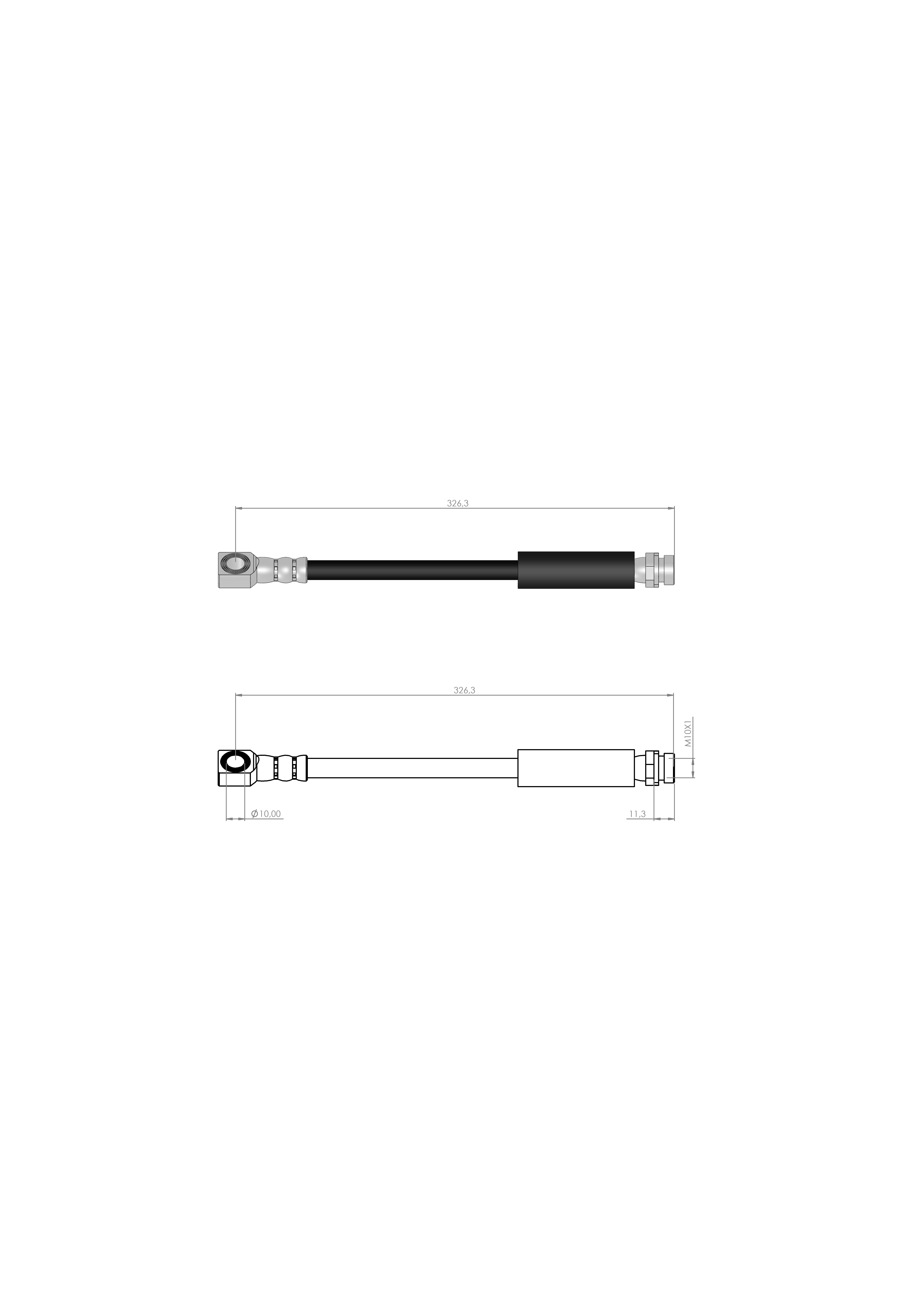 FREN HORTUMU ARKA MONDEO II 96-00 1051093 - 1071940 - 1071941 - 97BG2C338AB 97BG2C339AB - 97BG2C338AA 97BG2C338AA