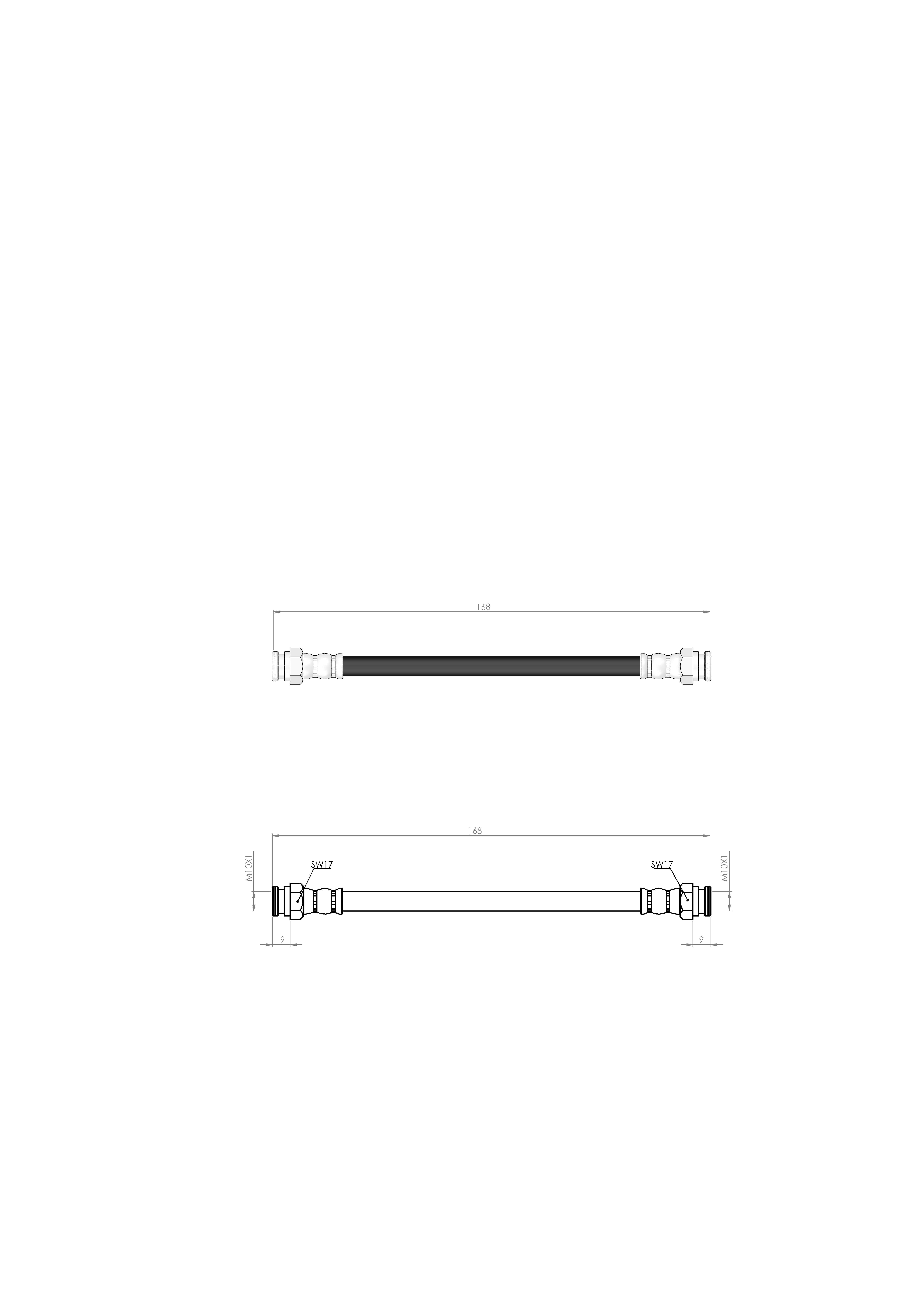 FREN HORTUMU ARKA PUNTO(176) PUNTO VAN(176L) PUNTO CAPRIOLET(176C) 93-0071736961