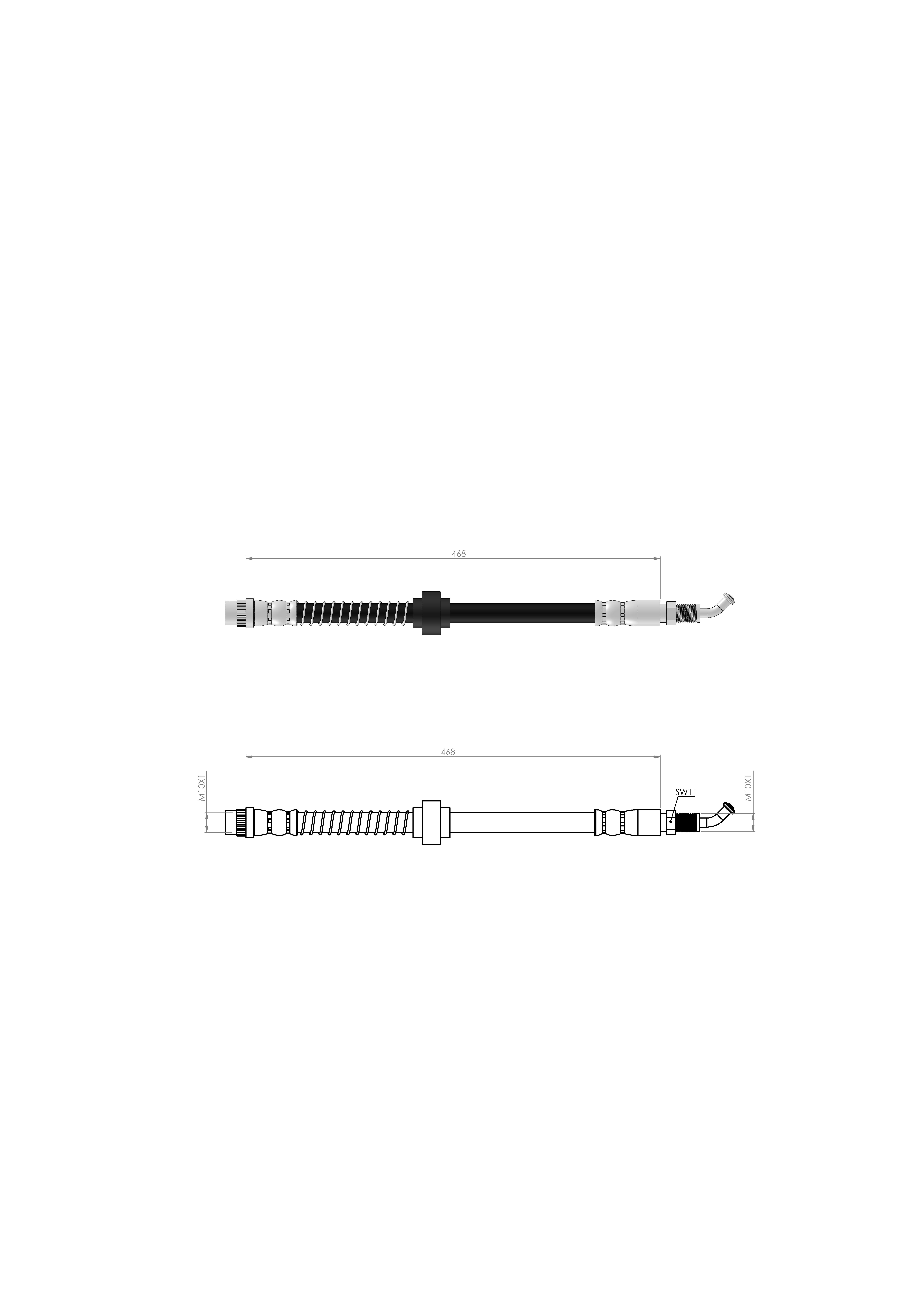 FREN HORTUMU ÖN  ALT MASTER II  98/-4403643 - 9111643 - 8200057462