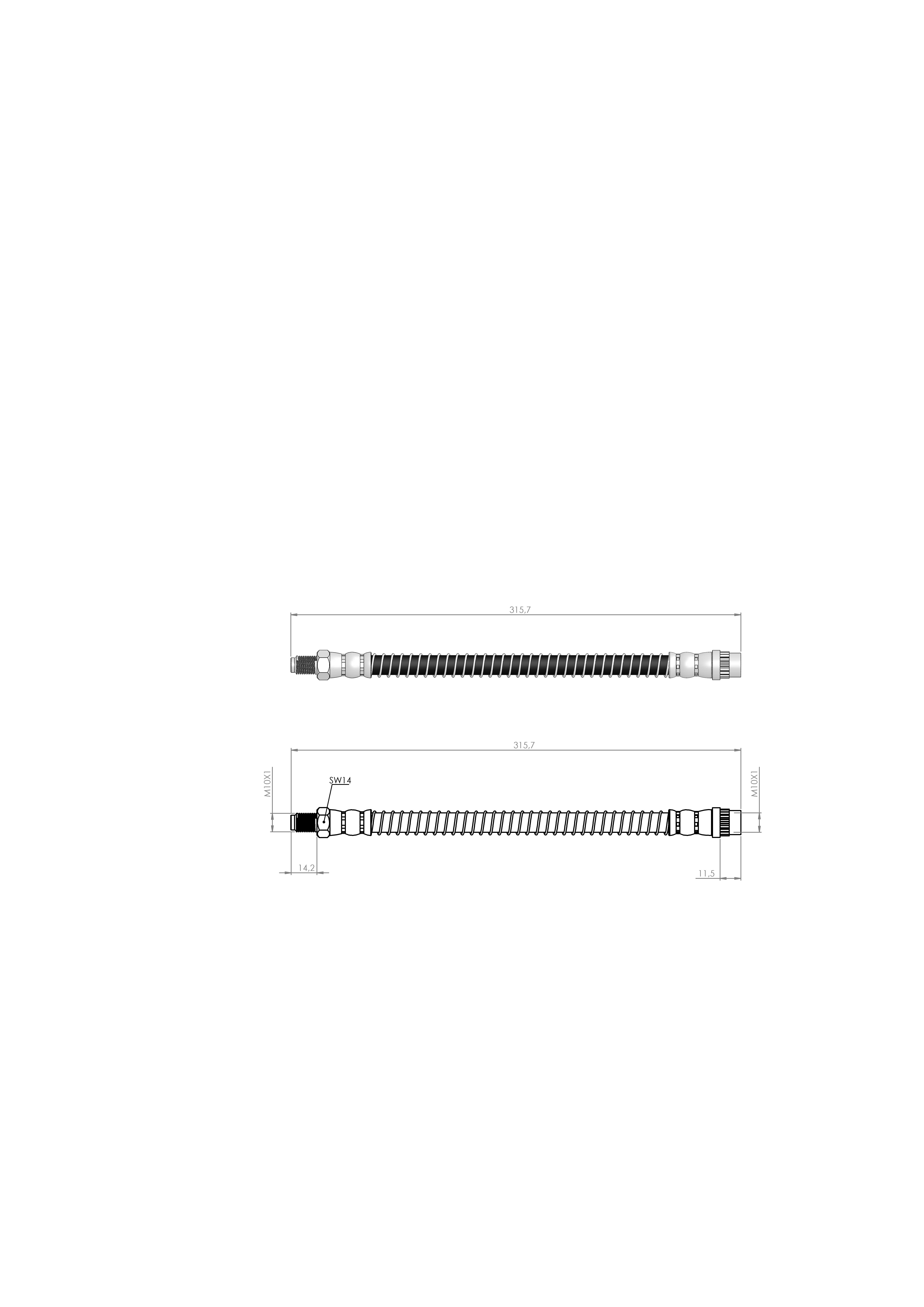 FREN HORTUMU ÖN 106 I - 106 II-SAXO-AX-CHANSON 91-96  96080322