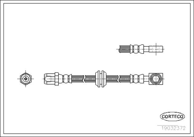 FREN HORTUMU ÖN 591MM MİNİ