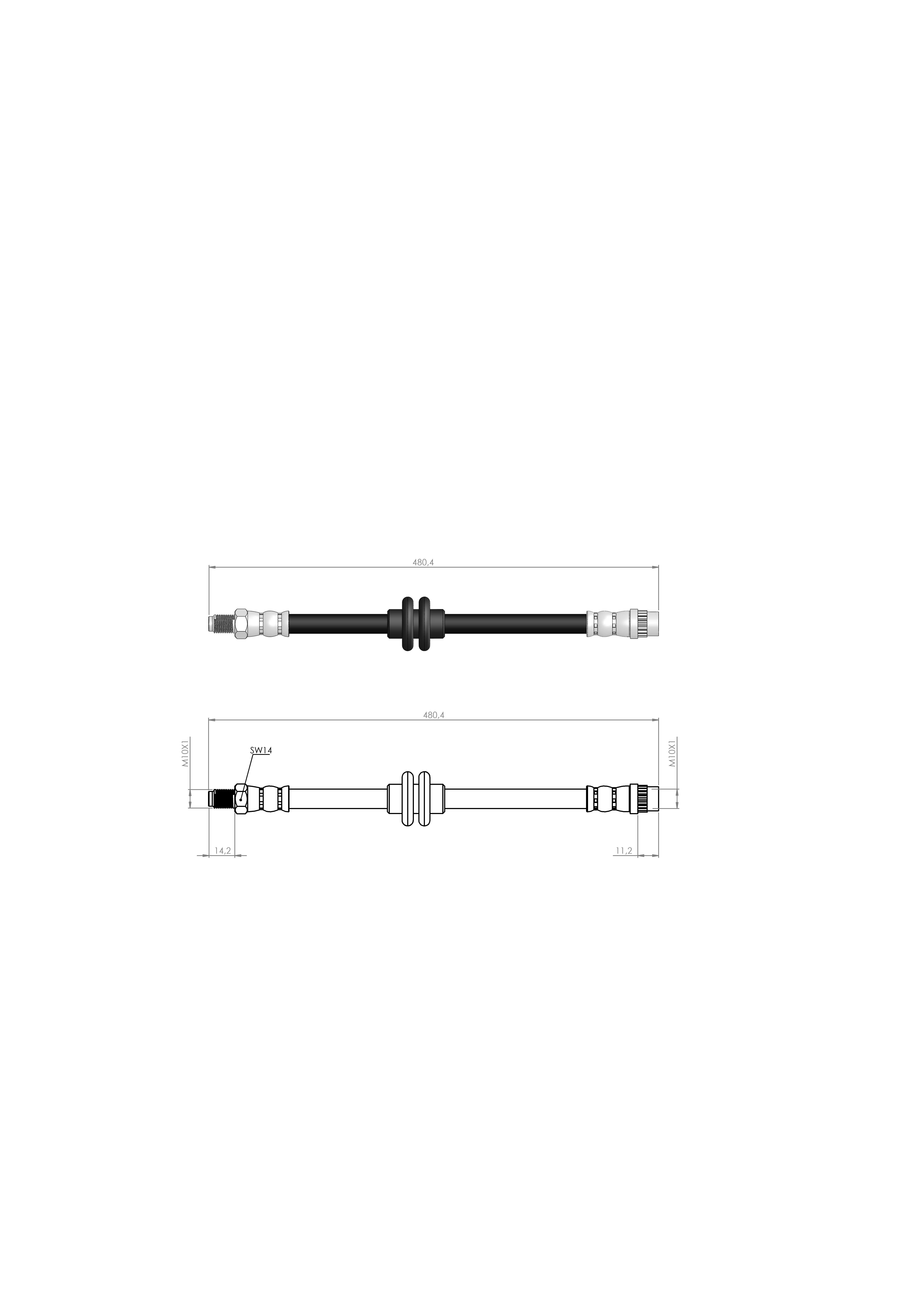 FREN HORTUMU ÖN CLIO III - CLIO GRANDTOUR - MODUS - GRAND  MODUS  05/-82005971210 - 8671018253