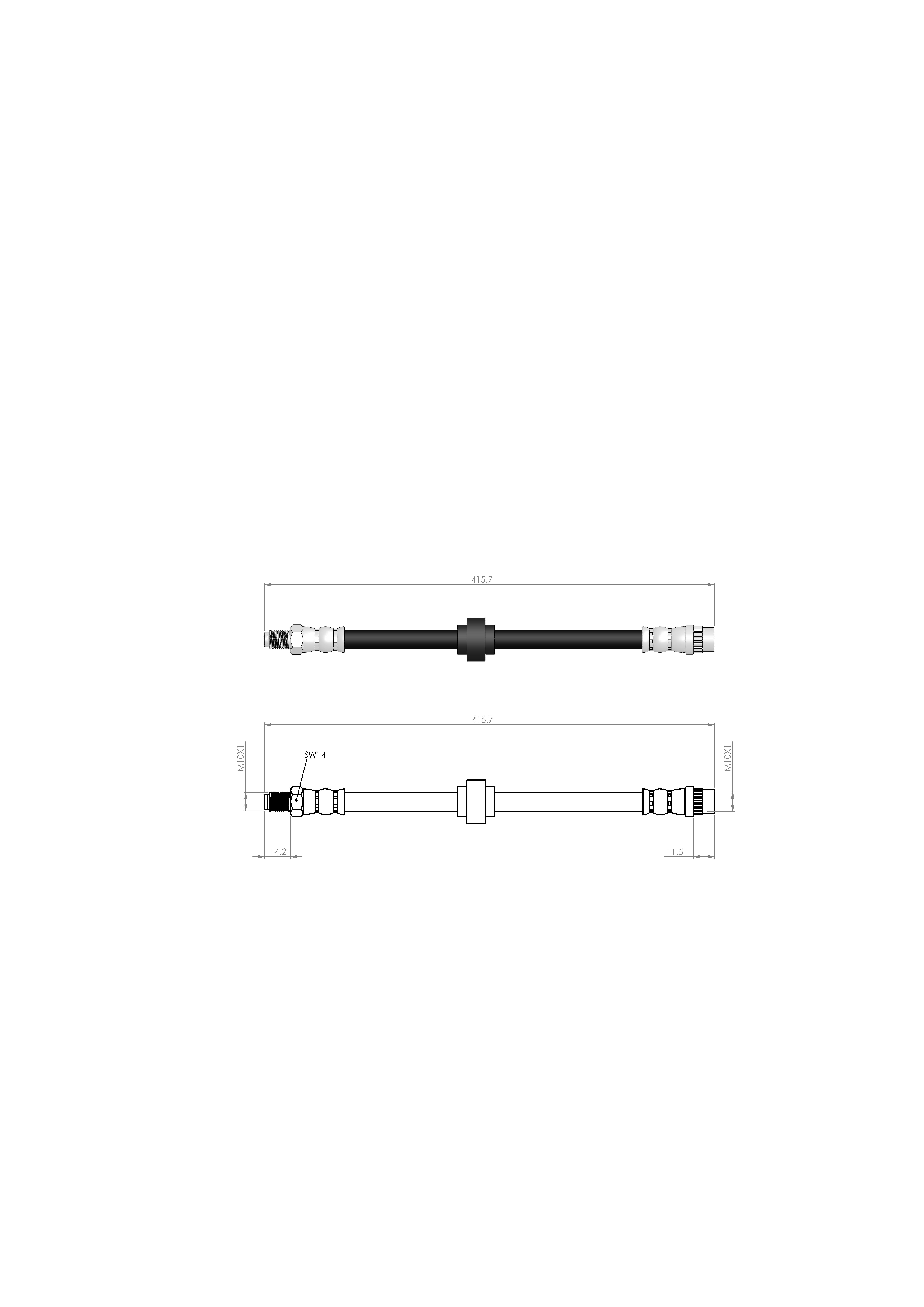 FREN HORTUMU ÖN MEGANE I - SCENIC I -  95-03 867106857