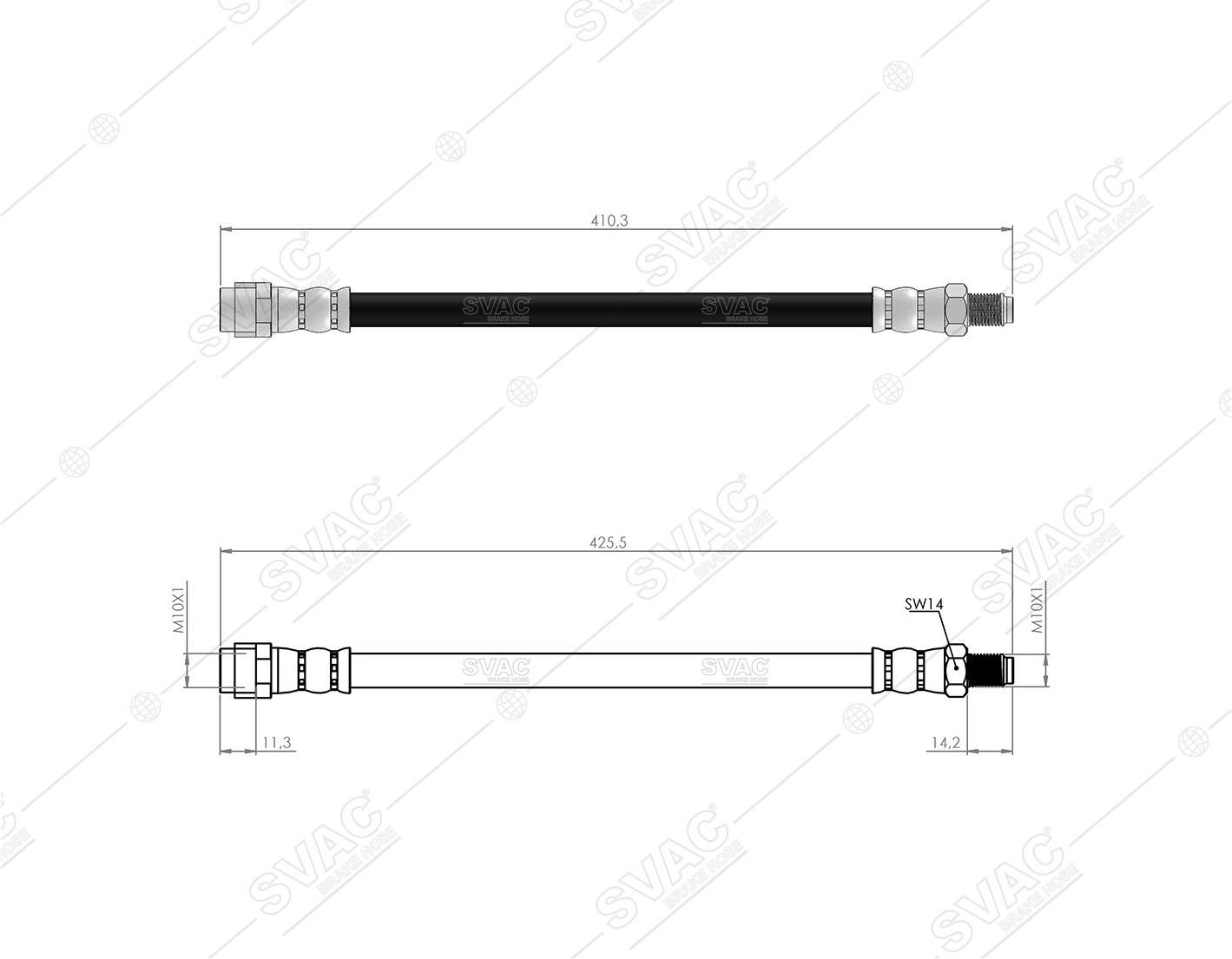FREN HORTUMU ÖN MERC. E SERIE W212-S212-X218 2009/-A2124280035