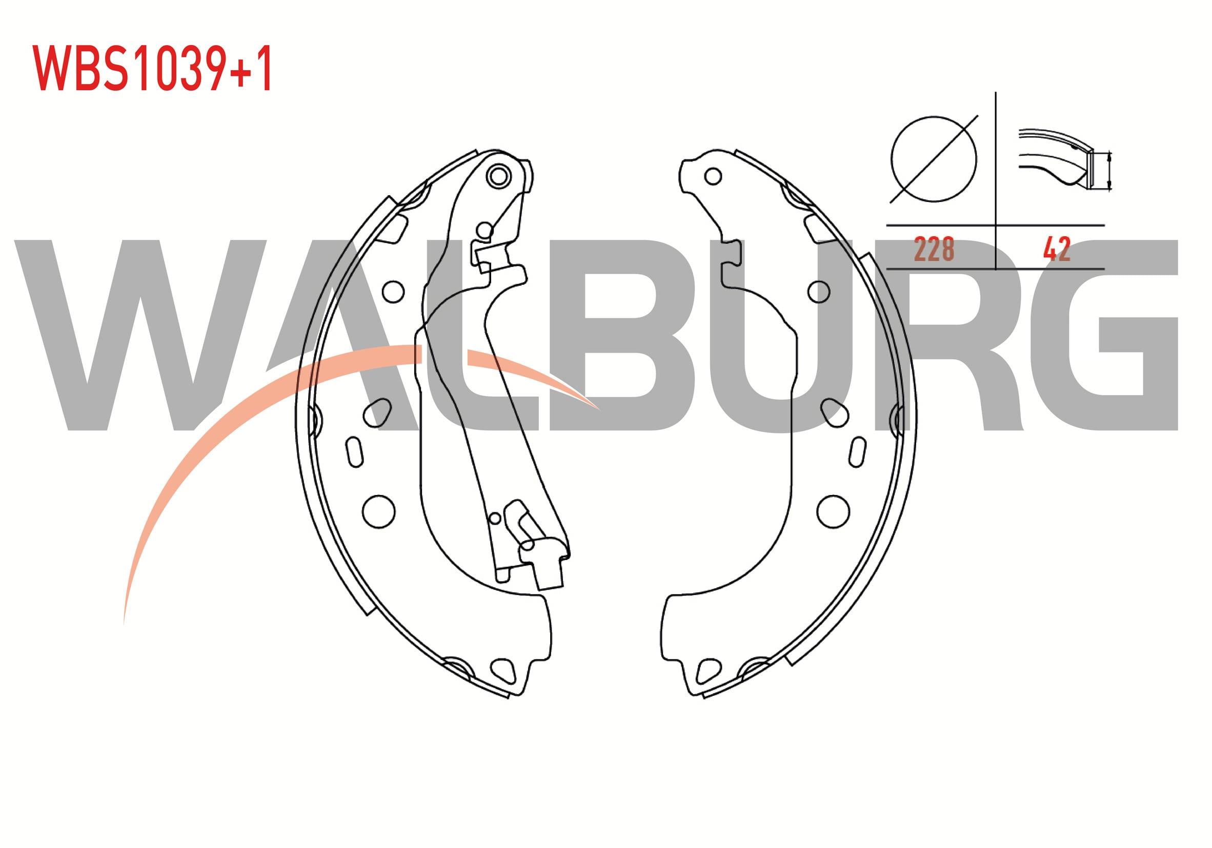 FREN PABUC BALATA ARKA +1mm DAHA KALIN FIAT DOBLO (119,223) 1.3 MJT LEVYELI 228X42 mm 2001-2010/ DOBLO 1.6 MJT 2001-2010/ COMBO D 1.6 CDTI 2012-