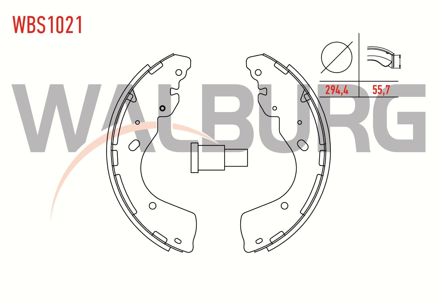 FREN PABUC BALATA ARKA 294,4X55,7 FORD RANGER (ET) 2006-2011/ RANGER (ER) 1999-2006 / RANGER (TKE) 2011- /  NISSAN NP300 NAVARA (D40) (D23) 2005-