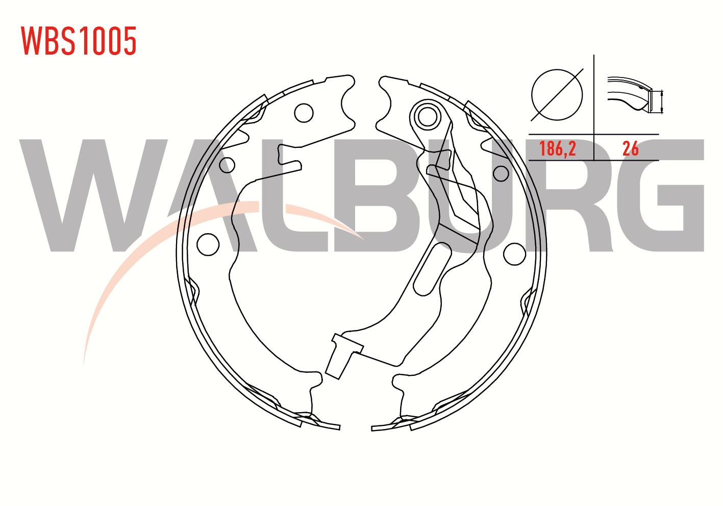 FREN PABUC BALATA ARKA CHEVROLET LACETTI (J200) 1.6i LEVYELI 166,2X26 mm 2006-2012/LACETTI (J200) 1.8i 2006-2012/EPICA (V250) 2.0 2007-2011/DAEWOO NUBIRA (KLAJ) 1.6 16v 1997-2003