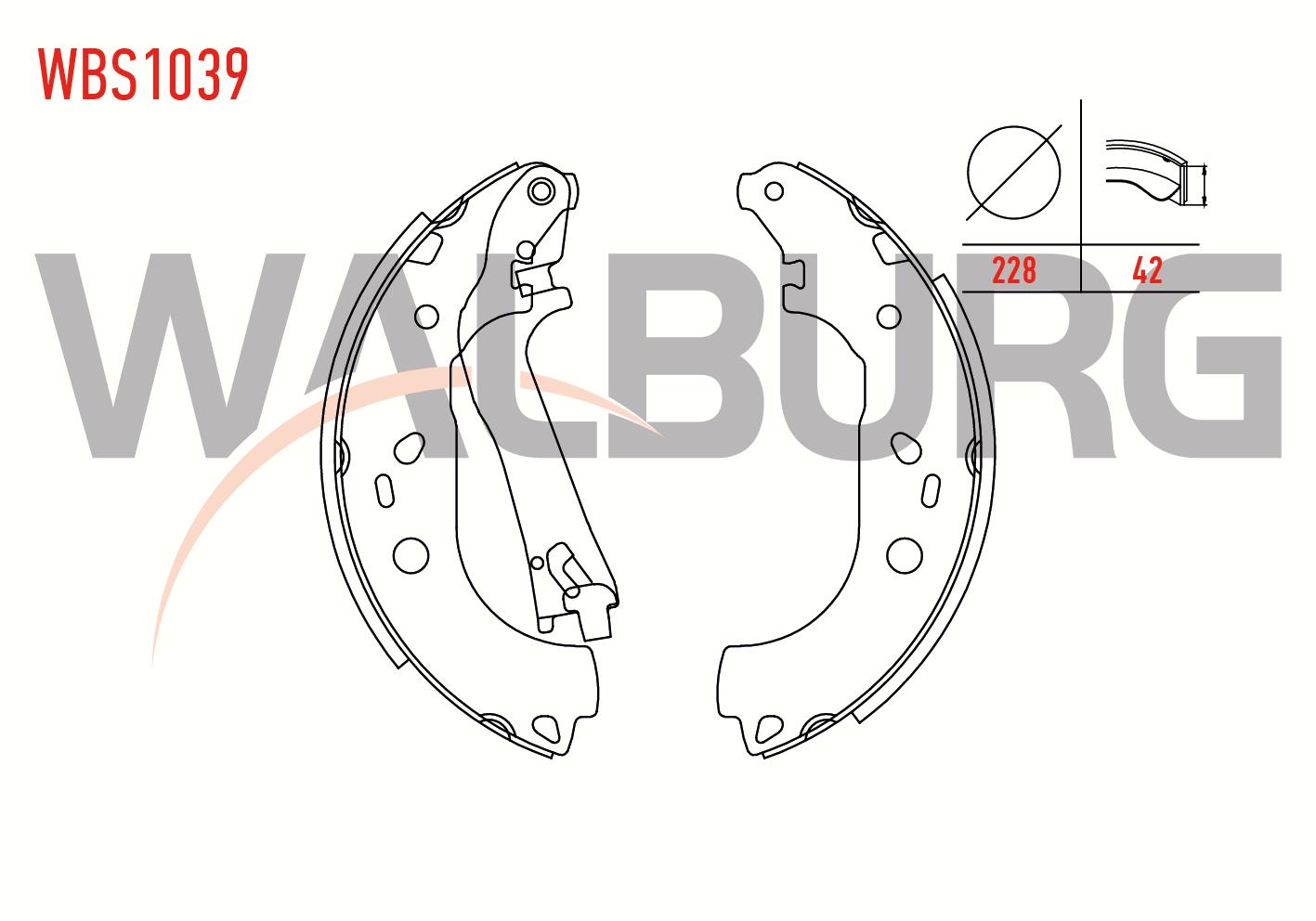 FREN PABUC BALATA ARKA FIAT DOBLO (119,223) 1.3 MJT LEVYELI 228X42 mm 2001-2010/ DOBLO 1.6 MJT 2001-2010/ COMBO D 1.6 CDTI 2012-