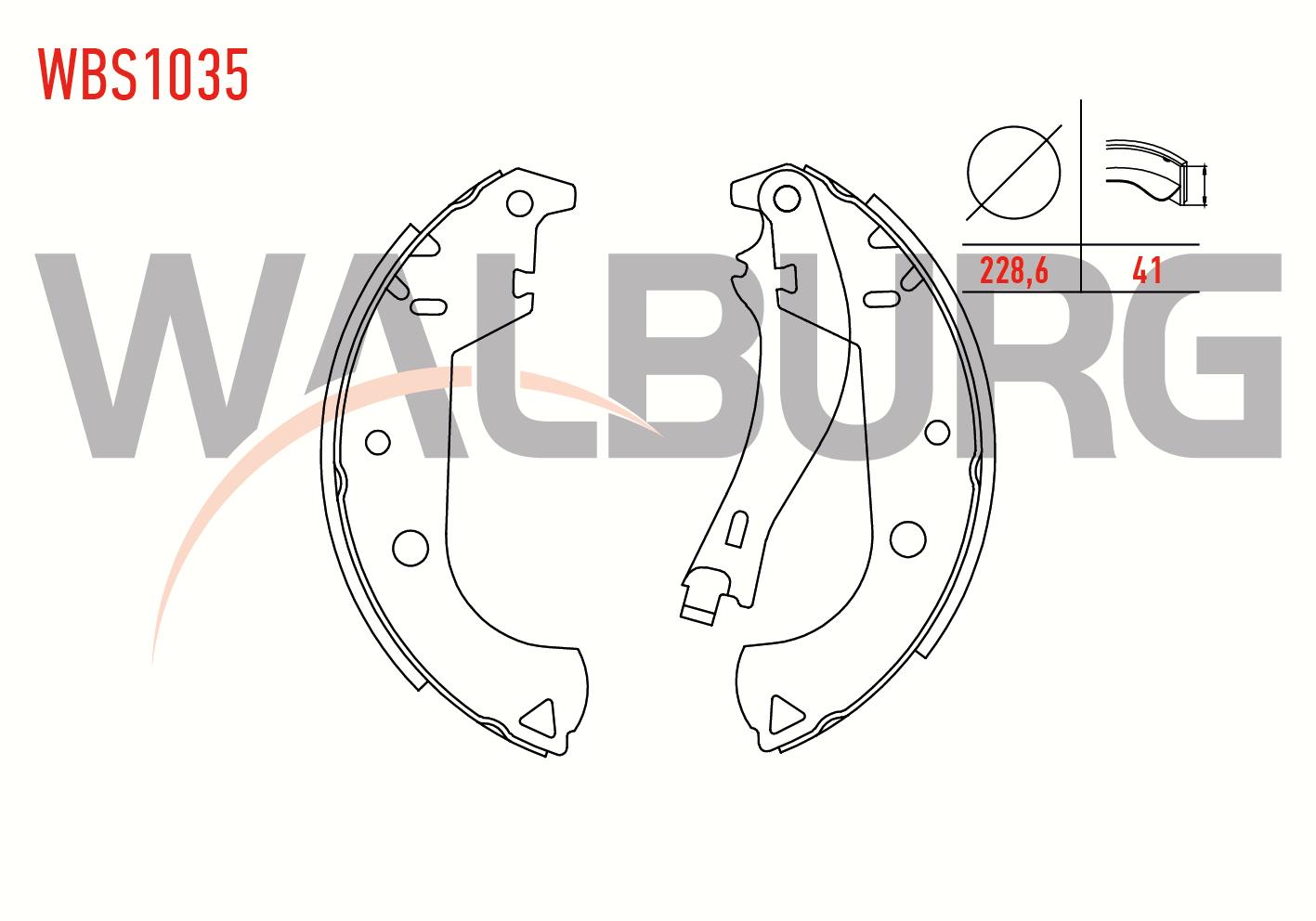 FREN PABUC BALATA ARKA FIAT DOBLO (119,223) 1.2i LEVYELI 228,6X41 mm 2001-2010/ DOBLO 1.3 MJT 2001-2010/ DOBLO 1.9 JTD 2001-2010