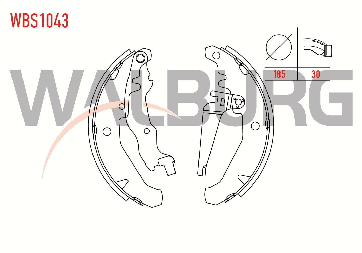 FREN PABUC BALATA ARKA FIAT PALIO (178BX) (178DX) 1.4i LEVYELI 180x30 mm 1996-2005/FIAT PALIO (178BX) (178DX) 1.2i 16v 1996-2005/FIAT PALIO (178BX) (178DX) 1.6i 16v 1996-2005