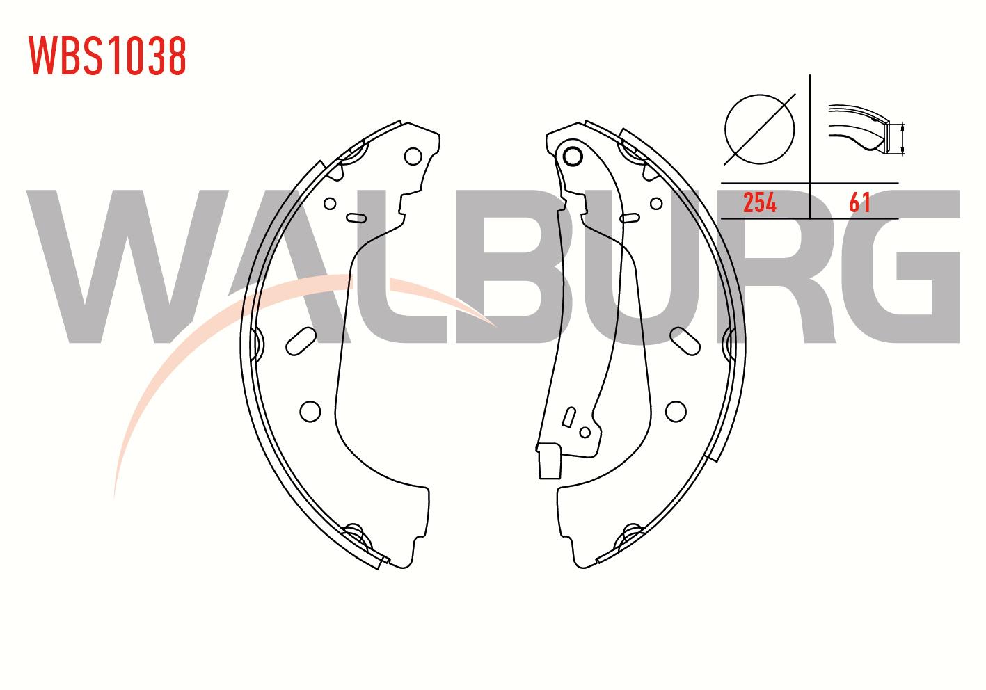 FREN PABUC BALATA ARKA FIAT SCUDO (220P) 1.9 D LEVYELI 254X61 mm 1996-2006/JUMPY I 1.6 HDI 1994-2007/EXPERT 1.9 D 1996-2006/JUMPY I 2.0 HDI 1994-2007/JUMPY I 1.9 D 1994-2007