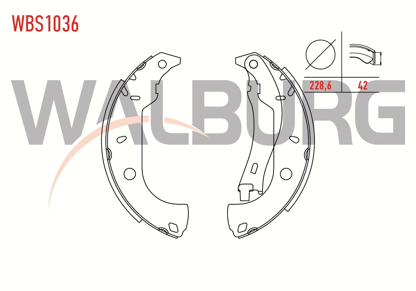 FREN PABUC BALATA ARKA FIAT TEMPRA SW 1.6i LEVYELI 228,6X42 mm 1992-1999/FIAT TEMPRA 2.0i 1992-1999