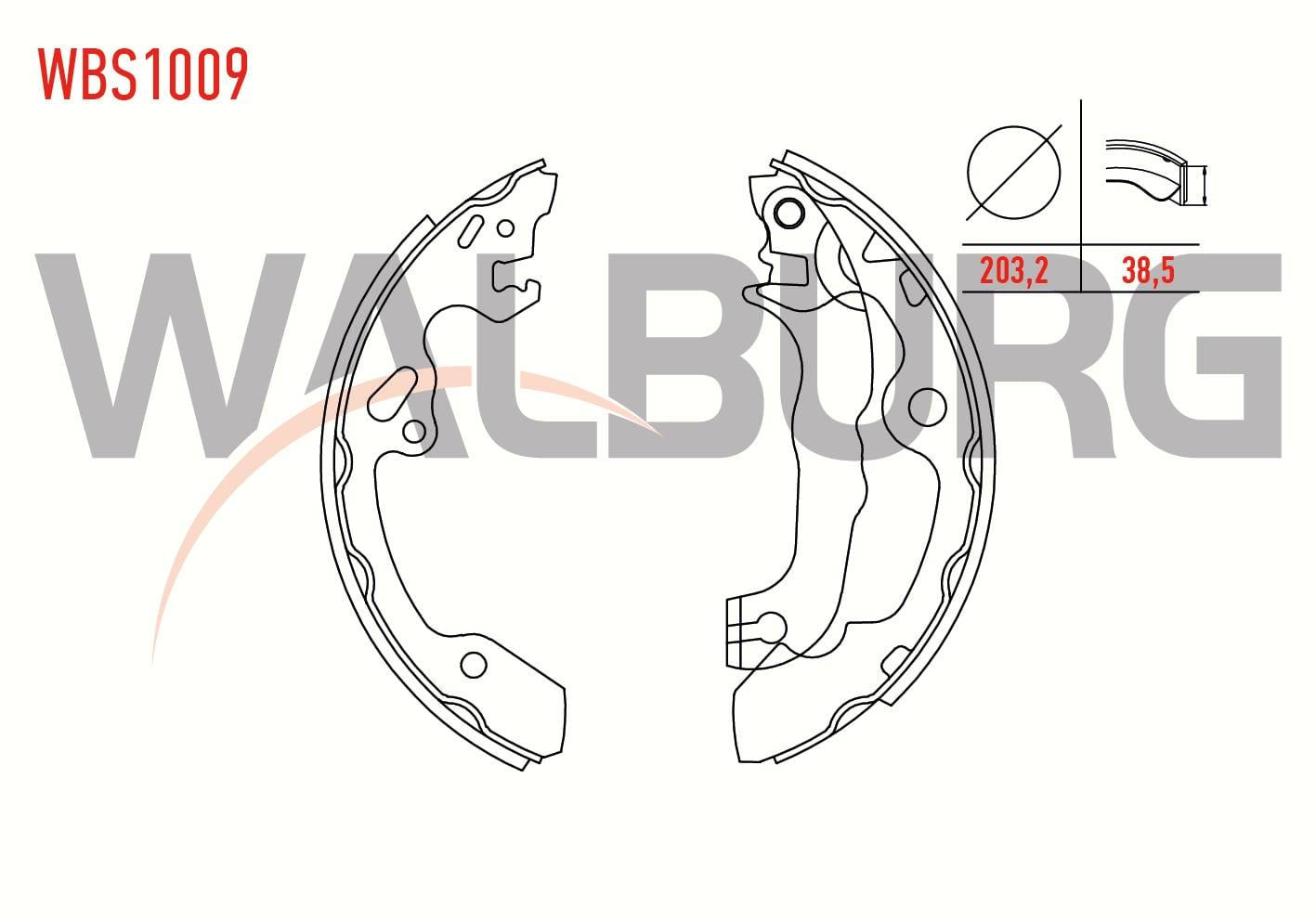 FREN PABUC BALATA ARKA FORD FOCUS I (DAW,DBW) 1.6i 16v LEVYELI 203,2X38,5 mm 1998-2004/ FOCUS I 1.8i 16v 1998-2004/ FOCUS I 1.6 TDCI 1998-2004