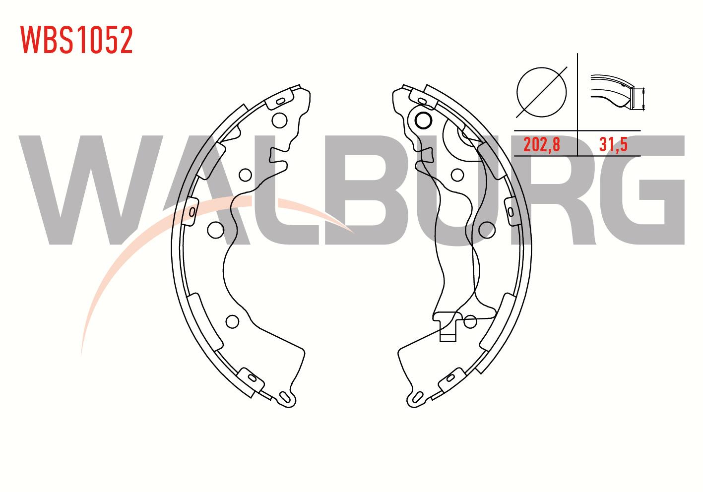 FREN PABUC BALATA ARKA HYUNDAI ACCENT ERA 1.4i 16v LEVYELI 202,8x31,5 mm 2006-2012/ACCENT ERA 1.5 CRDI- 2006-2012/ACCENT ERA 1.6 CVVT- 2006-2012/RIO II 1.5 CRDI- 2006-2011