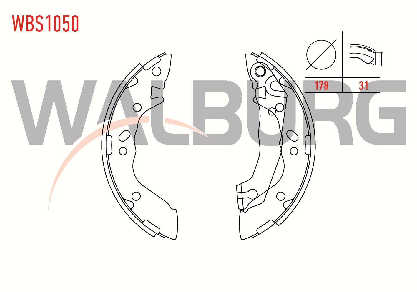 FREN PABUC BALATA ARKA HYUNDAI ACCENT I (X-3) 1.5i LEVYELI 180X31 mm 1994-2000/ ELANTRA 1.6i 2001-2007