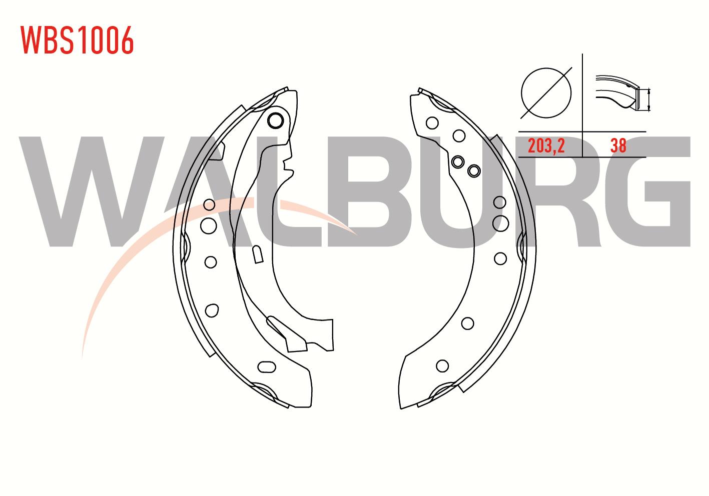 FREN PABUC BALATA ARKA LEVYELI 203,2X38mm SYMBOL II 08-12/LAGUNA I 1.9 93-01/TWINGO 93-07/CLIO II 01-06/CLIO IV 12-/LOGAN 04-/LOGAN MCV II 13-/SANDERO II 12-/PEUGEOT 1007 05-/CITROEN C2 02-12/C3 02-10