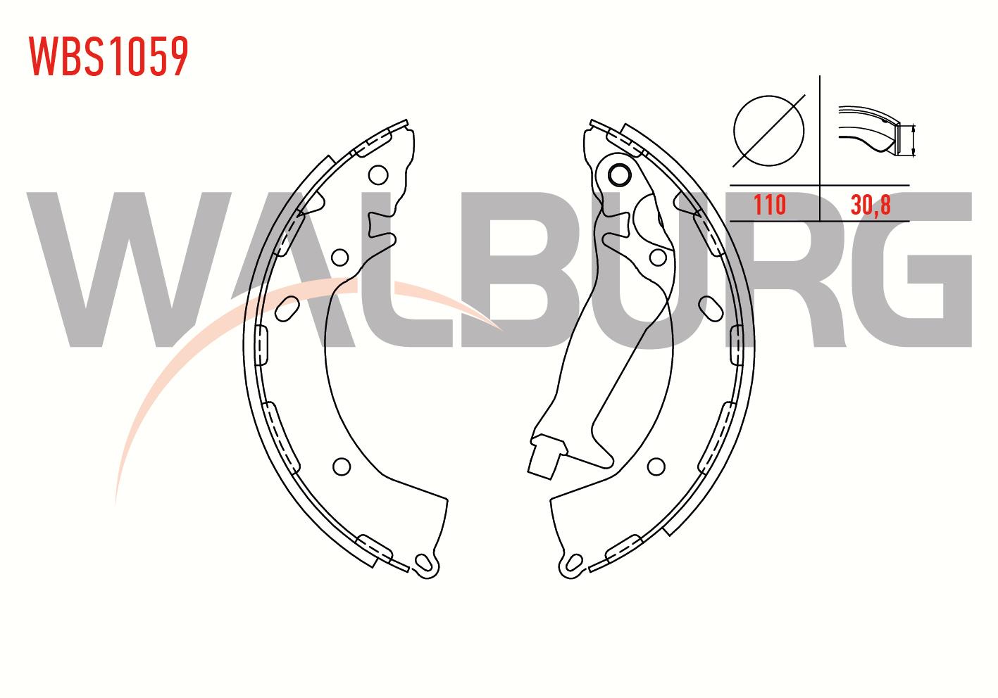 FREN PABUC BALATA ARKA LEVYELI 220X30,8mm HYUNDAI GETZ 1.1i - 1.4i - 1.5 CRDI ABSLI 2002-2008/ I20 1.2 2008-2015