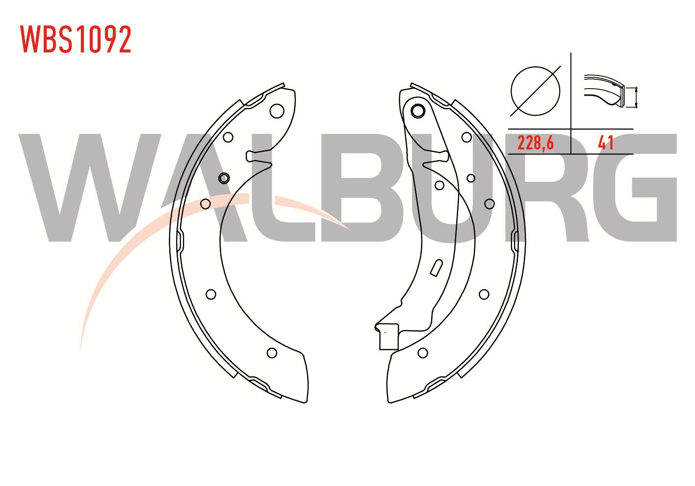 FREN PABUC BALATA ARKA PEUGEOT PARTNER (5,5F) 1.9 D LEVYELI 228,6X41 mm 1996-2008/PARTNER 1.6 HDI- 1996-2008/BERLINGO 1.6 HDI- 2008-/PARTNER 2.0 HDI- 1996-2008/BERLINGO 2.0 HDI- 1996-2008