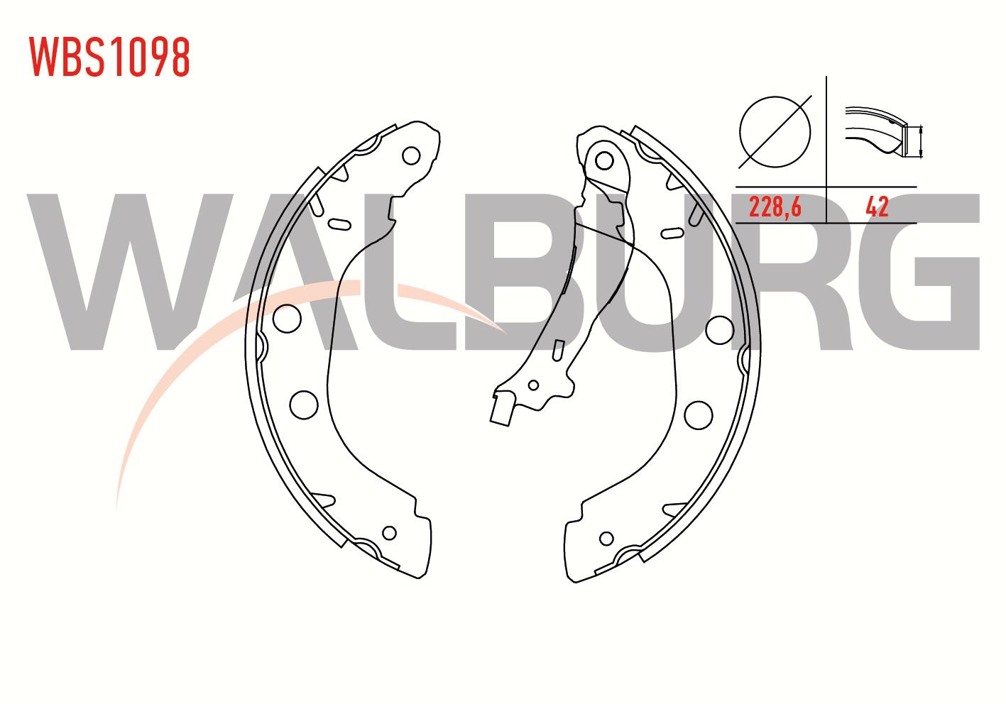 FREN PABUC BALATA ARKA RENAULT KANGOO (KC0/1) 1.5 DCI LEVYELI 228,6X42 mm 1998-2008/ KANGOO 1.9 DTI- 1998-2008/ KANGOO 1.4i 1998-2008