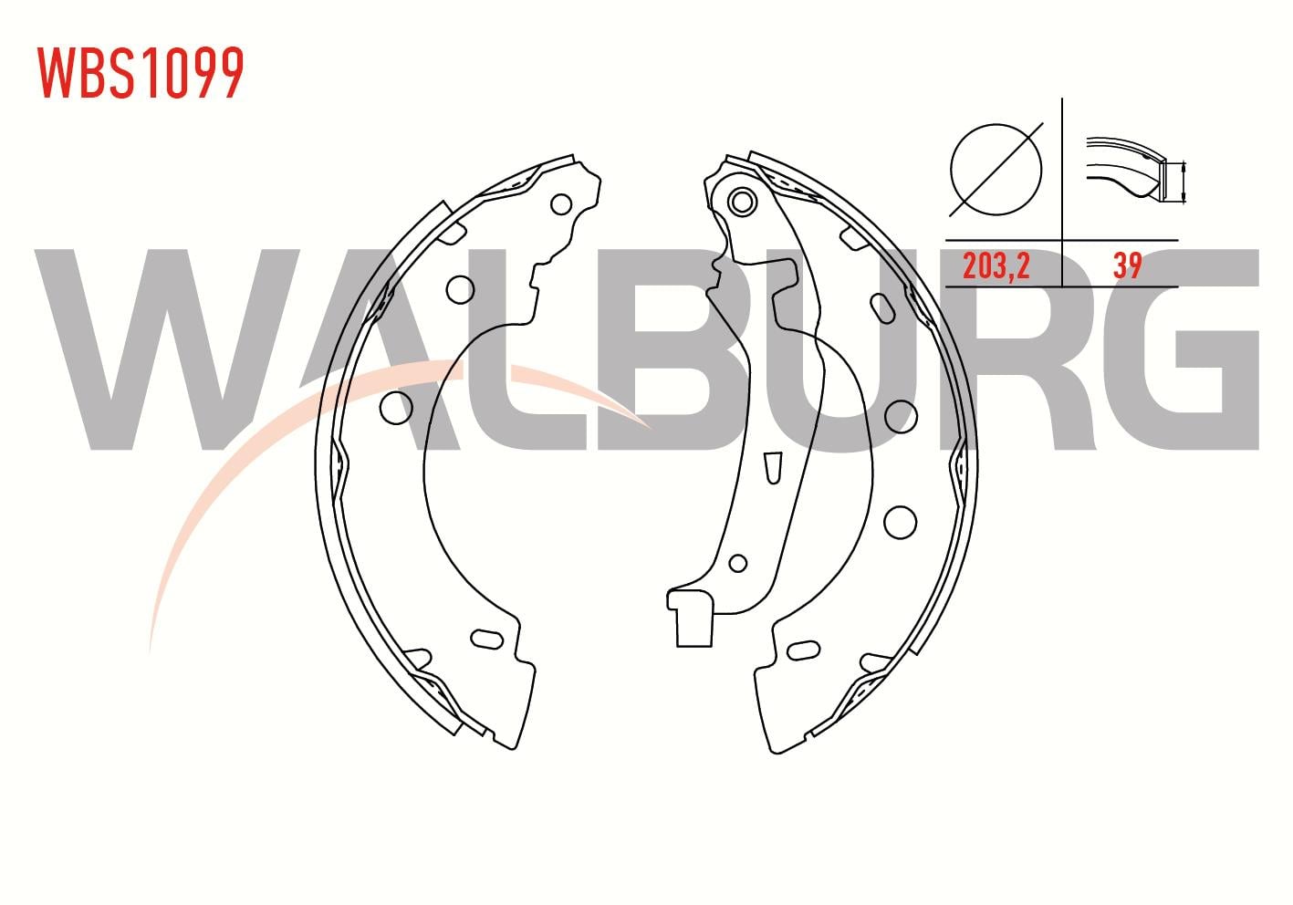 FREN PABUC BALATA ARKA RENAULT KANGOO (KC0/1) 1.4i LEVYELI 203,2X39 mm 1998-2008/ KANGOO 1.5 DCI- 1998-2008/ KANGOO 1.9 D- 1998-2008