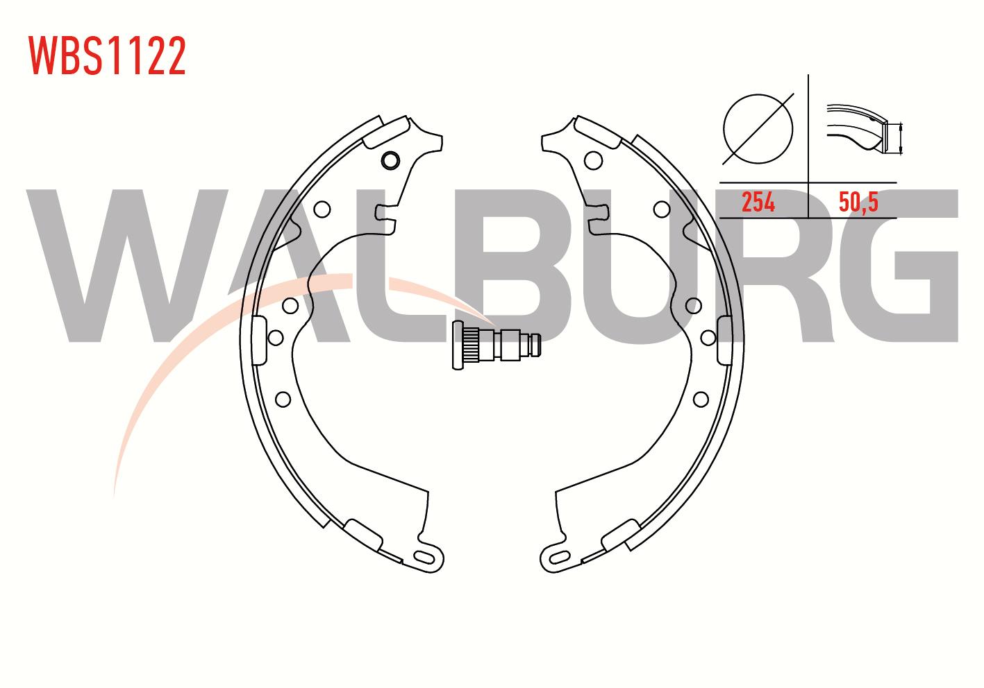 FREN PABUC BALATA ARKA TOYOTA HI-LUX PICK UP (TGN1_, GGN2_, GGN1_, KUN2_, KUN1_) 2.5 D-4D 4X2 254X50,5 mm 2005- / TOYOTA HILUX (_N_) 2.5 D4D 1983-2005