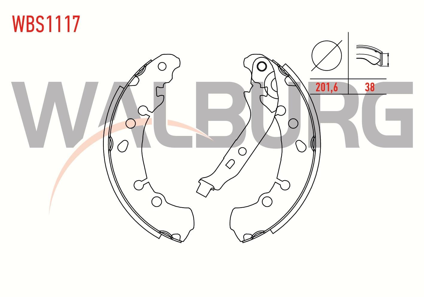 FREN PABUC BALATA ARKA TOYOTA YARIS (P9) 1.3 VVT-I LEVYELI 201,6X38 mm 2006-2010/TOYOTA YARIS (P9) 1.4 D4D 2006-2010/TOYOTA YARIS (P9) 1.33 VVTI 2006-2010